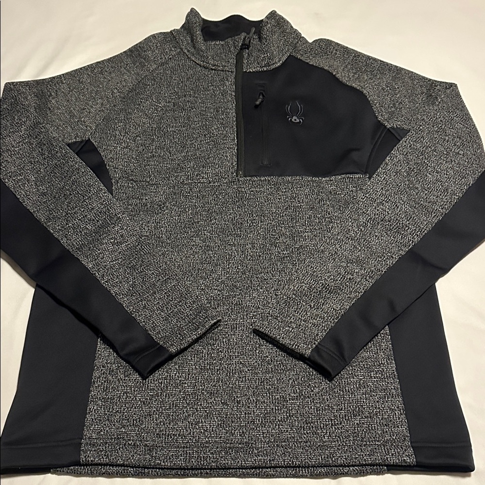 Spyder Black Pullover with Logo
